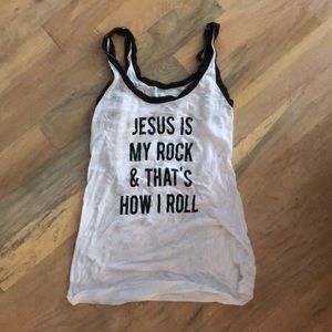 Jesus is my rock and that’s how I roll tank